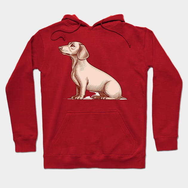 simple dachshund drawing Hoodie by bigmomentsdesign